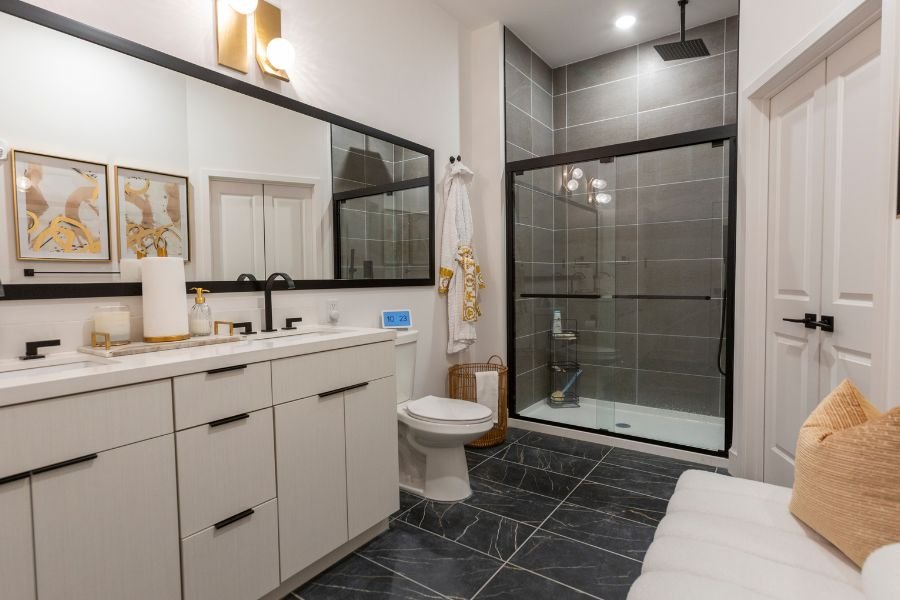 Luxury Bathroom at McKenzie with Rain Shower Head